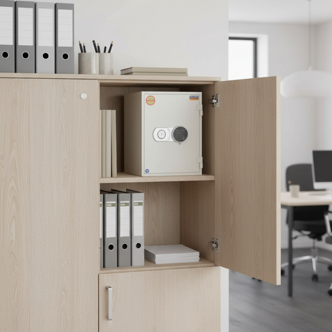 Fire Resistant Safe UAE | Valberg FRS-49 EL Digital Safe Dubai | 29L Fireproof Home & Office Safe