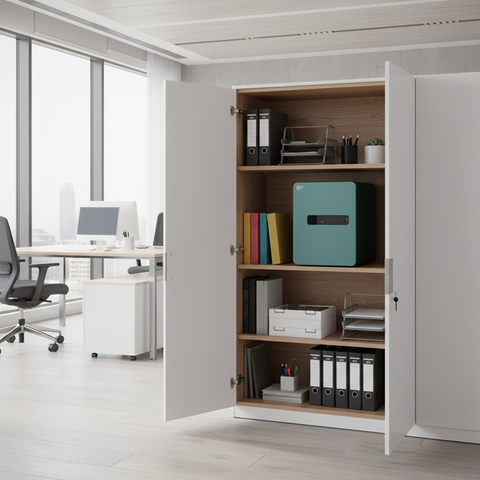 METACEL Fire Resistant Safe MC-040PR Green - Digital Lock & Fingerprint - UAE Delivery