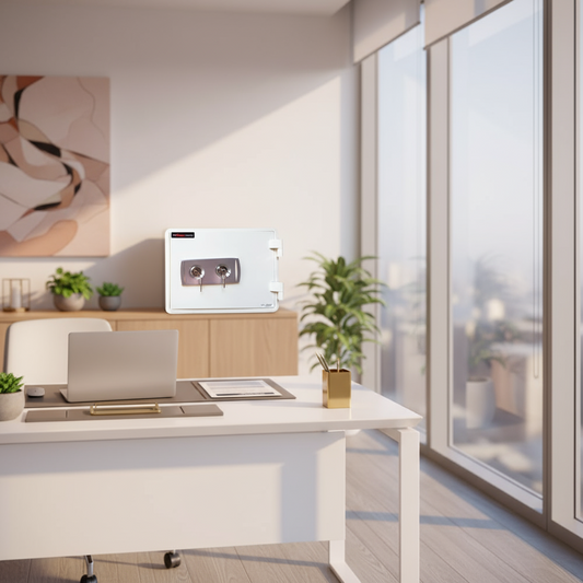 Fire Resistant Safe UAE - Eagle SS-020KK 1-Hour Fireproof Safe with Key Lock | Document & Valuables Protection Dubai