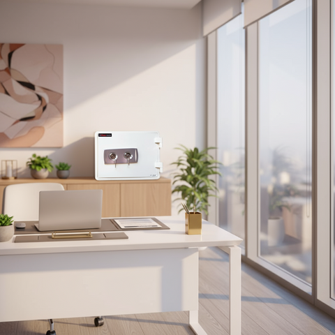 Fire Resistant Safe UAE - Eagle SS-020KK 1-Hour Fireproof Safe with Key Lock | Document & Valuables Protection Dubai