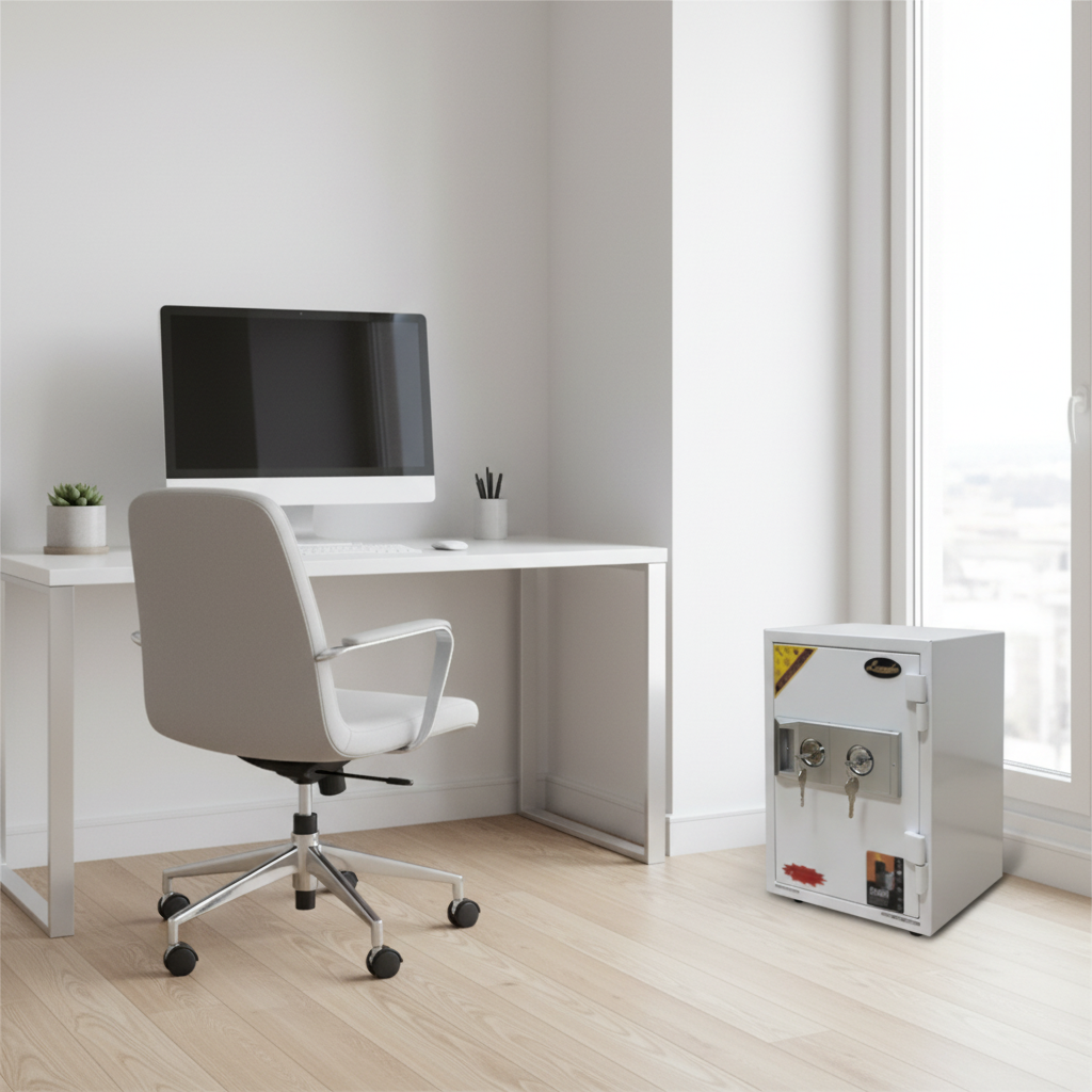 White Safe Box IH K40NT - Secure Home & Office Storage UAE
