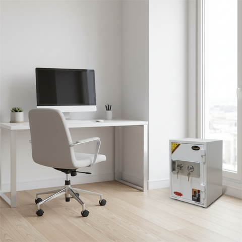 White Safe Box IH K40NT - Secure Home & Office Storage UAE