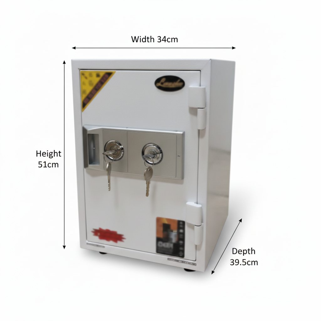 White Safe Box IH K40NT - Secure Home & Office Storage UAE