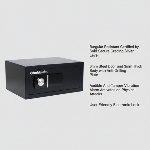 Chubbsafes HOMESTAR 30L Digital Laptop Safe – Anthracite Finish