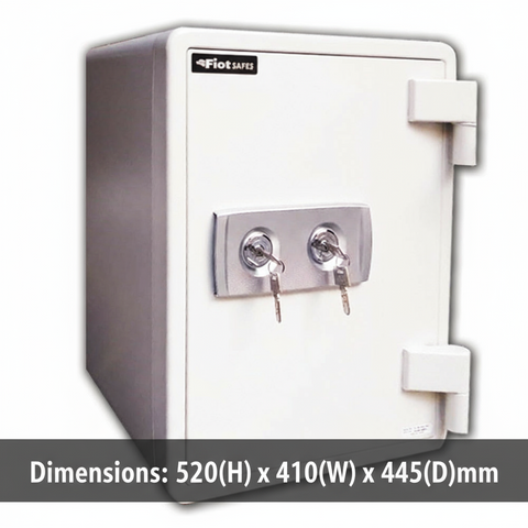 Fire Resistant Safe UAE - Eagle Safe SS-M031KK 2 Key Lock White | Home & Office Security