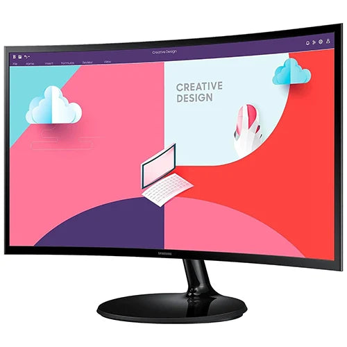 Samsung 24" S3 S36C Curved Monitor UAE | 1800R VA Display 75Hz FreeSync
