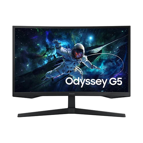 Samsung 27″ Odyssey G5 G55C QHD 165Hz Curved Gaming Monitor Black | UAE