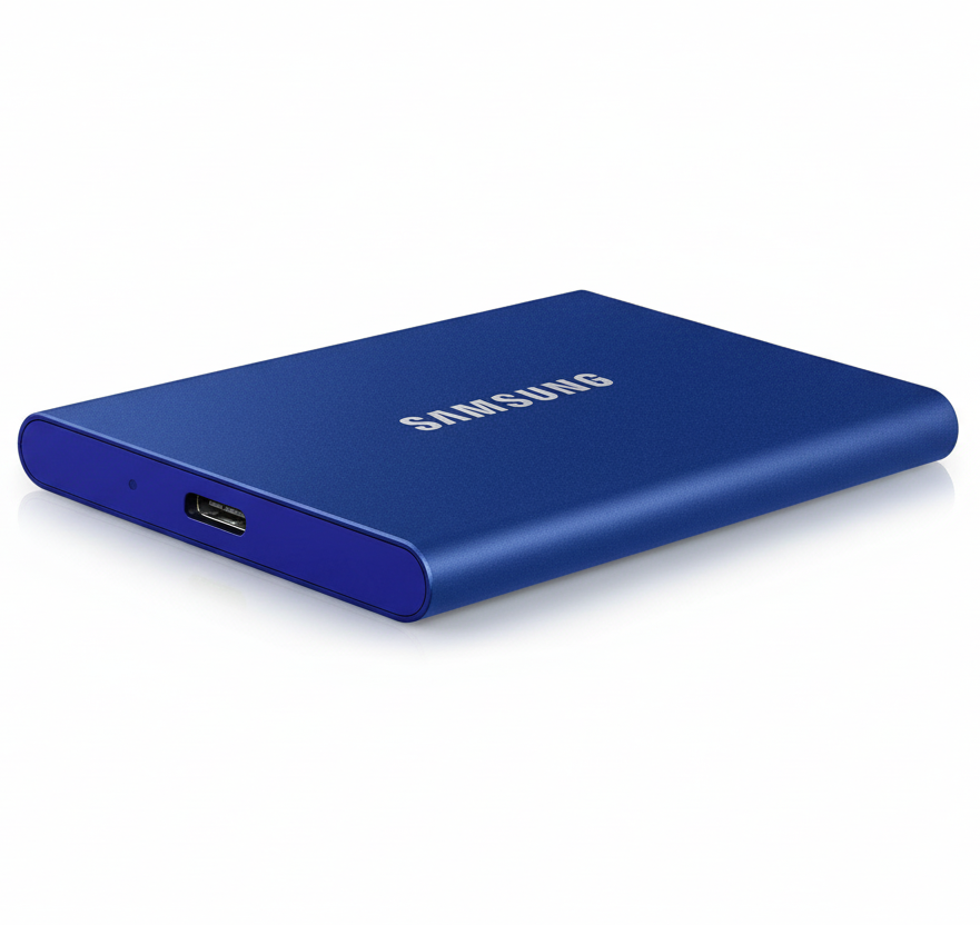 Samsung Portable SSD T7 1TB Blue External Storage Drive UAE - Fast USB 3.2 Gen 2 for Dubai Abu Dhabi Sharjah
