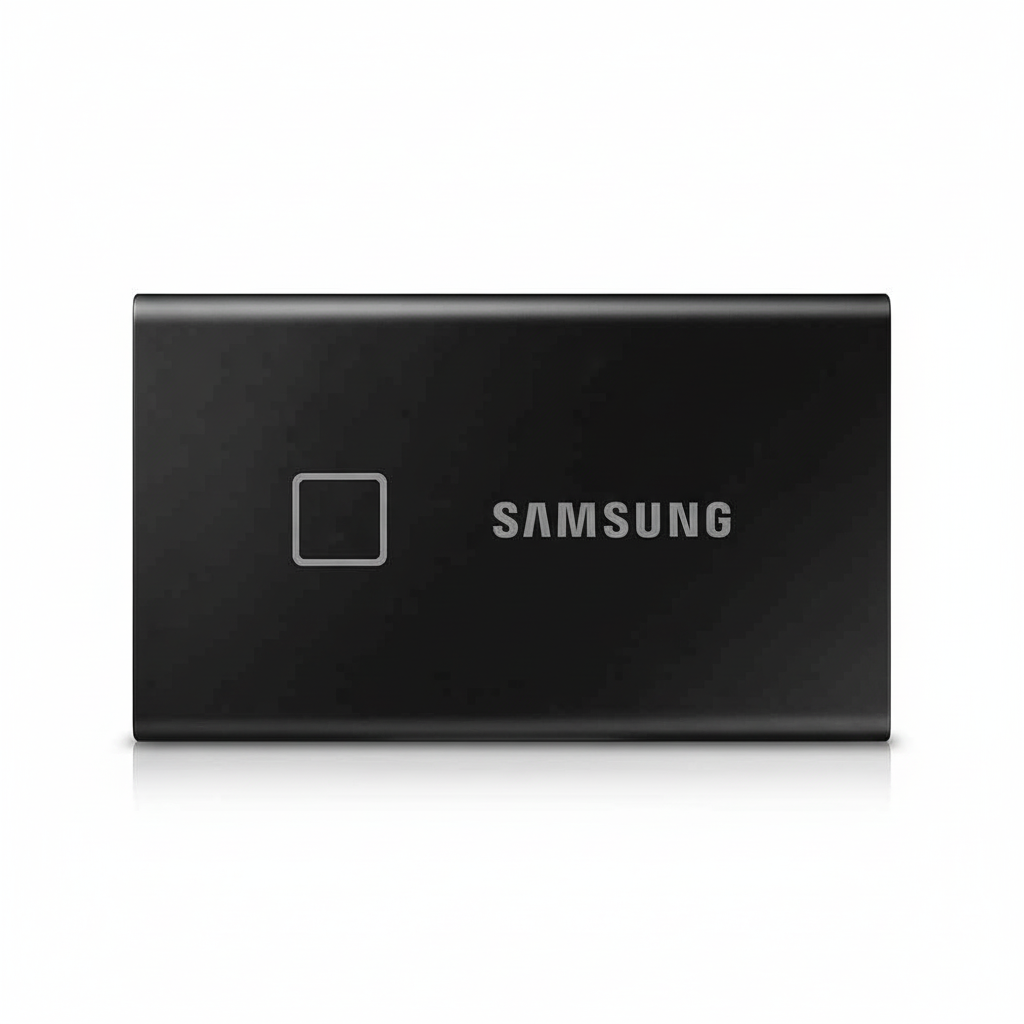 Samsung Portable SSD T7 Touch USB 3.2 1TB - Fingerprint Security External Storage | UAE Delivery
