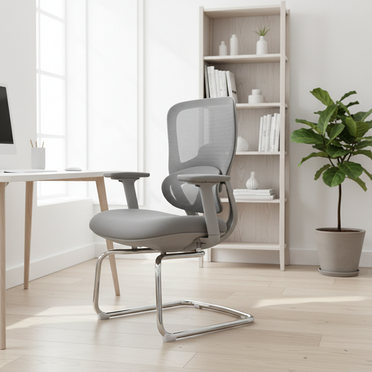 Vibe VCG Mesh Back Upholstery Visitors Chair | Office Chair UAE