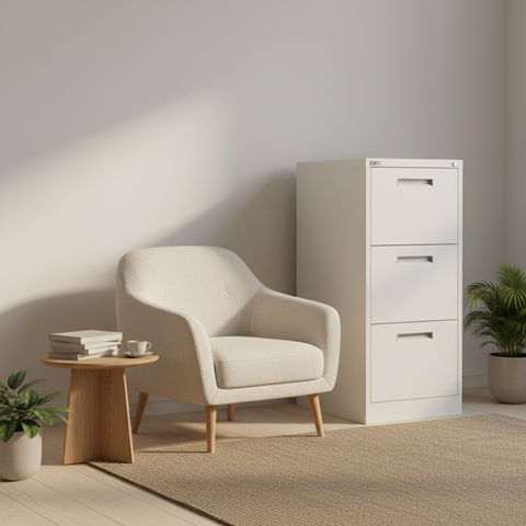 GO Vertical Filing Cabinet 3 Drawer | Steel Office Storage UAE