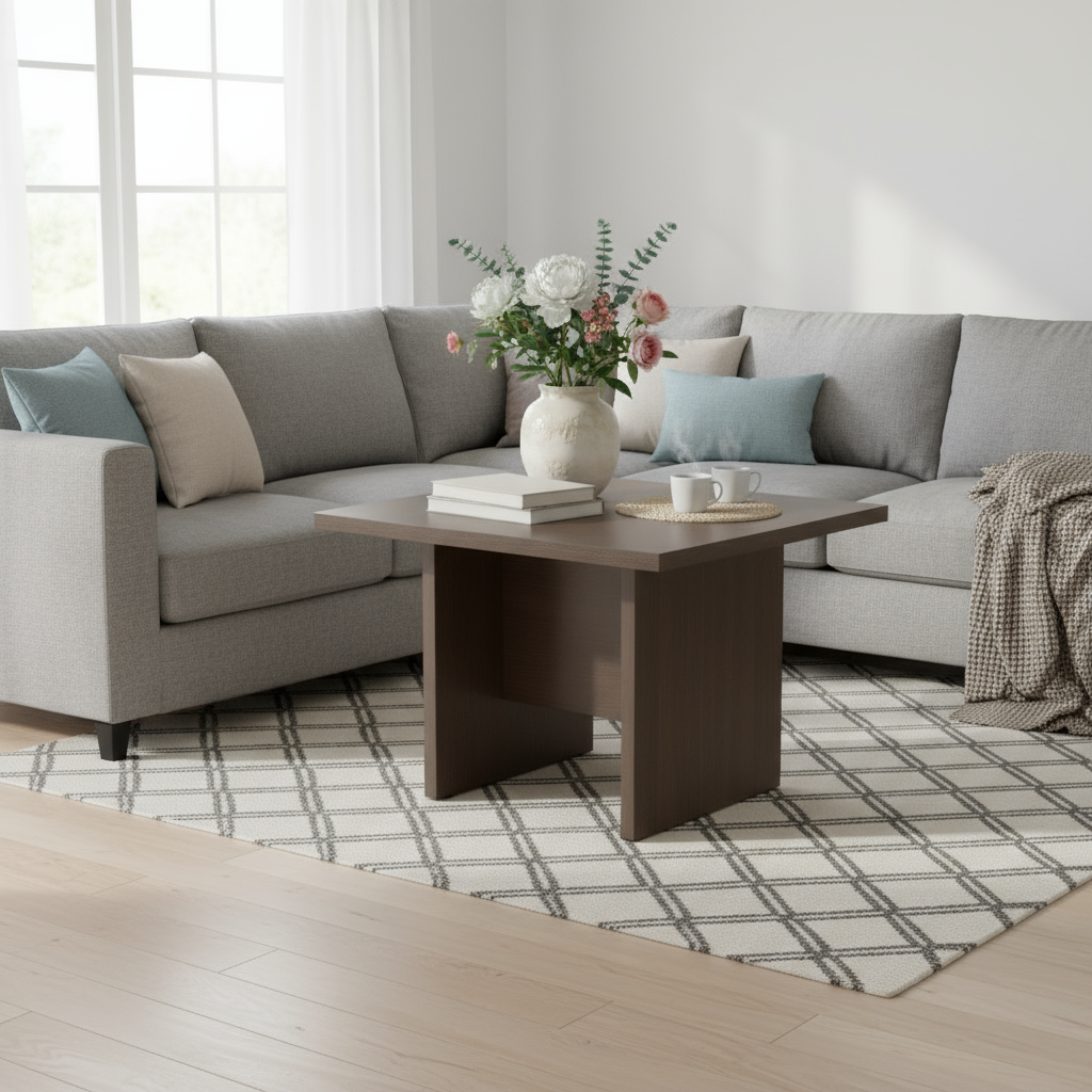 Square Coffee Table UAE | MORINO Series STRAIGHTLINE WENGE | Dubai Abu Dhabi Sharjah