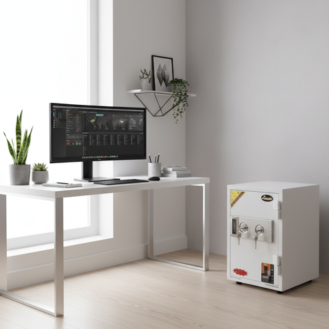 White Safe Box IH K40NT - Secure Home & Office Storage UAE