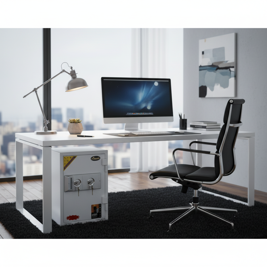 White Safe Box IH K40NT - Secure Home & Office Storage UAE