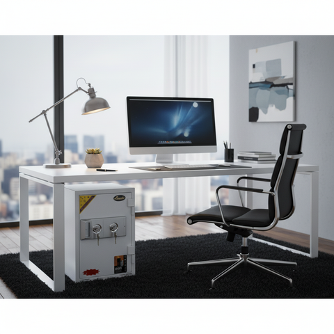 White Safe Box IH K40NT - Secure Home & Office Storage UAE