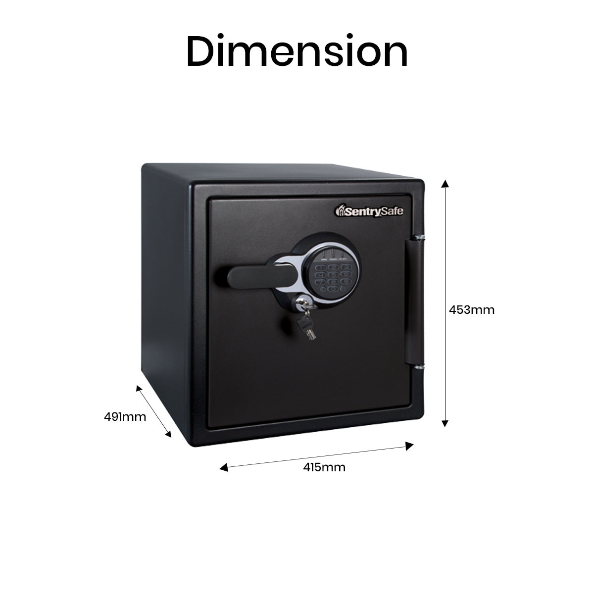Sentry STW123GDC Firekeeper Safe – Water & Fire Protection, Digital