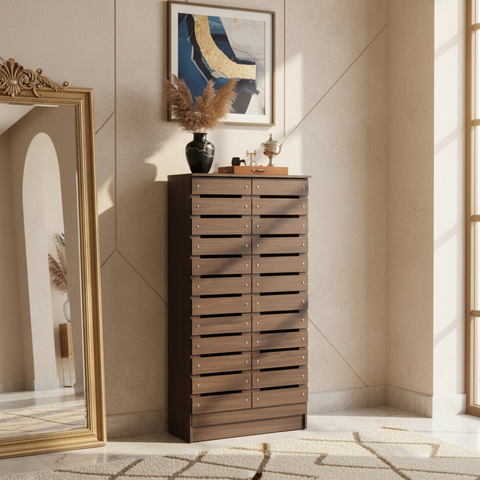 Oak Shoe Rack 180cm - Premium Storage Solution UAE | Model IH 522