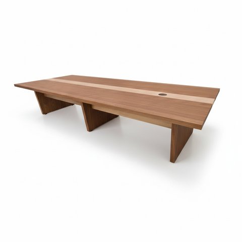Meeting Table 3.6M Coffee & Khaki | Premium Office Furniture UAE