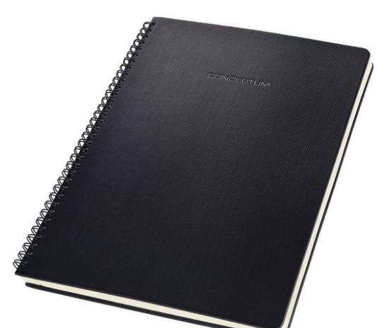 Sigel CONCEPTUM A4 Spiral Notepad - Premium Hardcover Lined Notebook