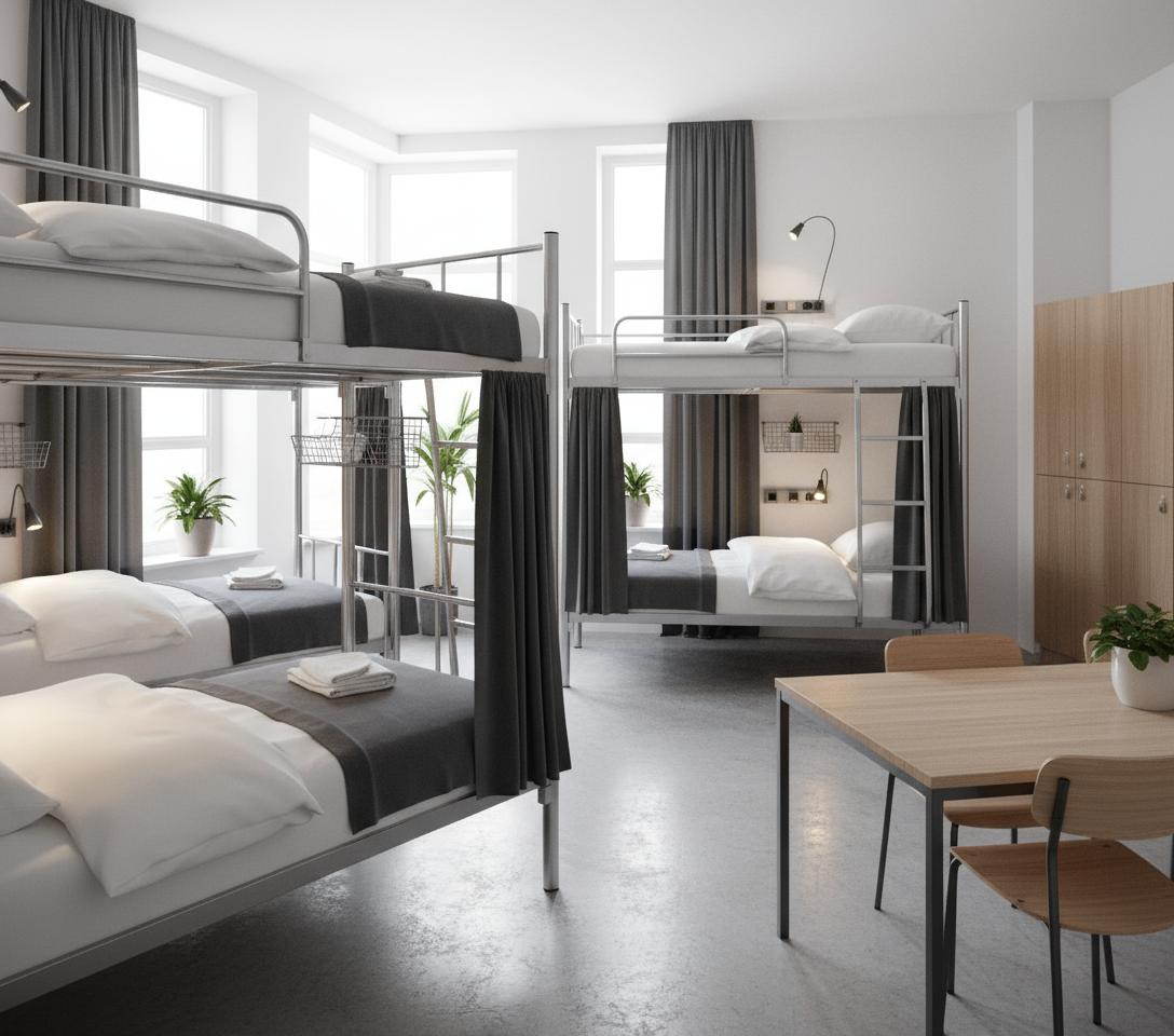 Premium Steel Metal Bunk Bed with mattress 90x190 Dubai UAE | Double Grey Bunk Bed with Mattress & Ladder | INFINI HOMES