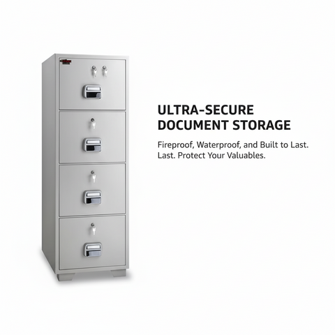 Eagle Safes FR Filing Cabinet SF680-4TKX - 4 Drawer Fire Resistant Cabinet UAE | Dubai Abu Dhabi Sharjah