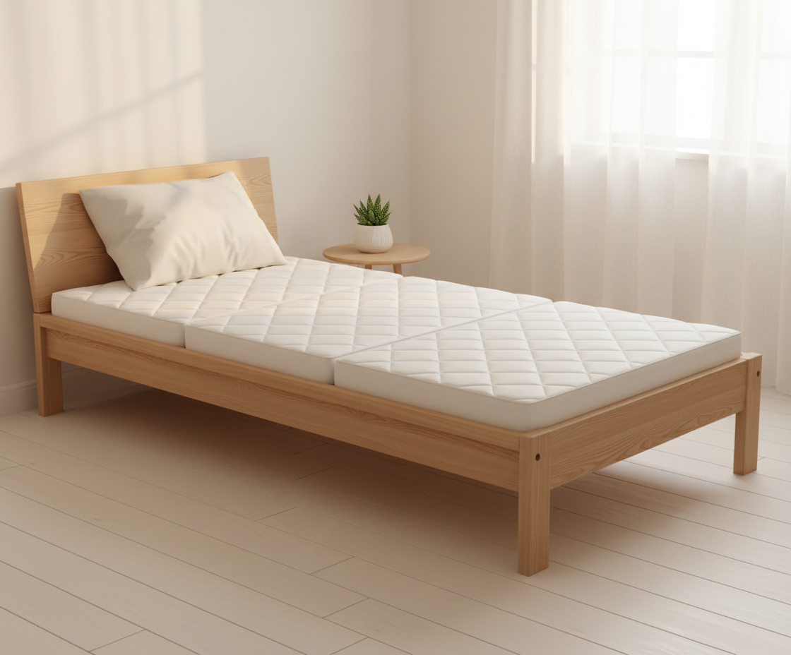 INFINI HOMES High Density Foam White Mattress - 90x180x10cm Folding