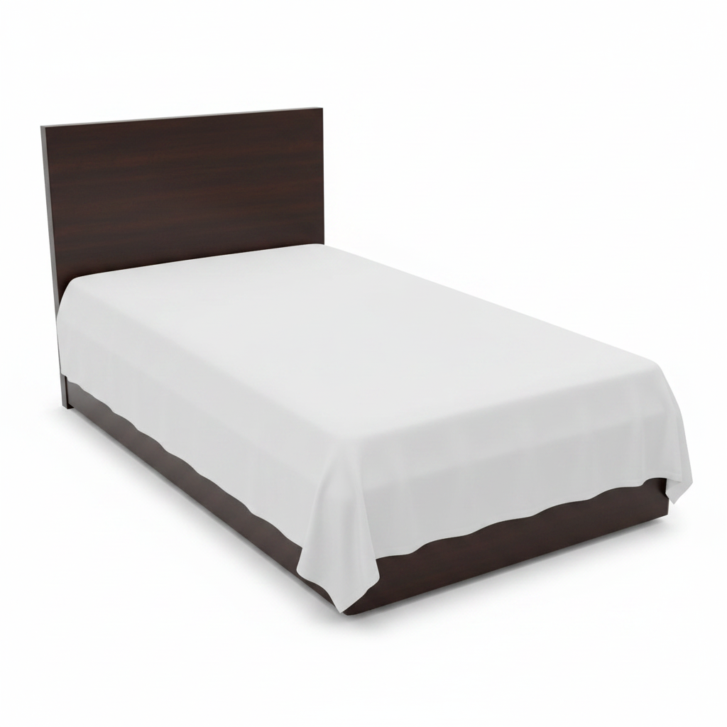 Single Bed Wooden Frame IH 520 120x190cm | Studio White Background | Buy Online UAE