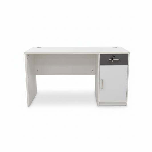 Office Desk 120cm White - Modern Computer Table Dubai UAE | ECO-120WT