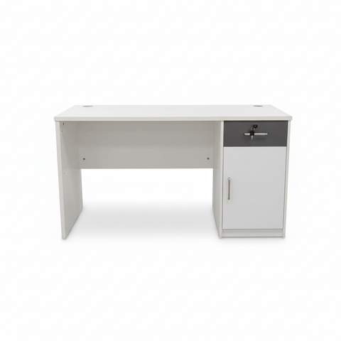 Office Desk 120cm White - Modern Computer Table Dubai UAE | ECO-120WT