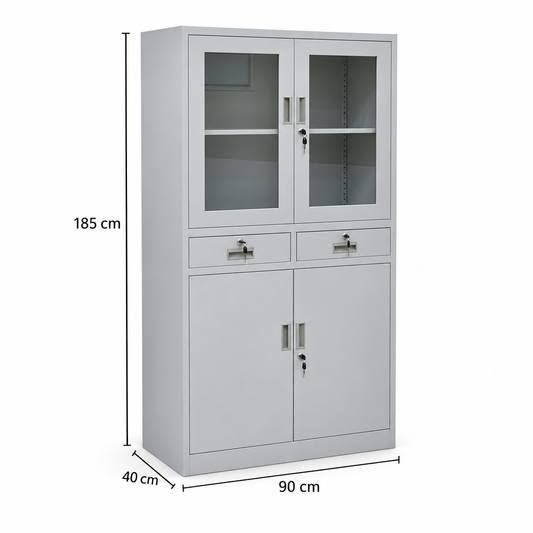 Steel Filing Cabinet with 2 Middle Drawers IH-ML-040 UAE