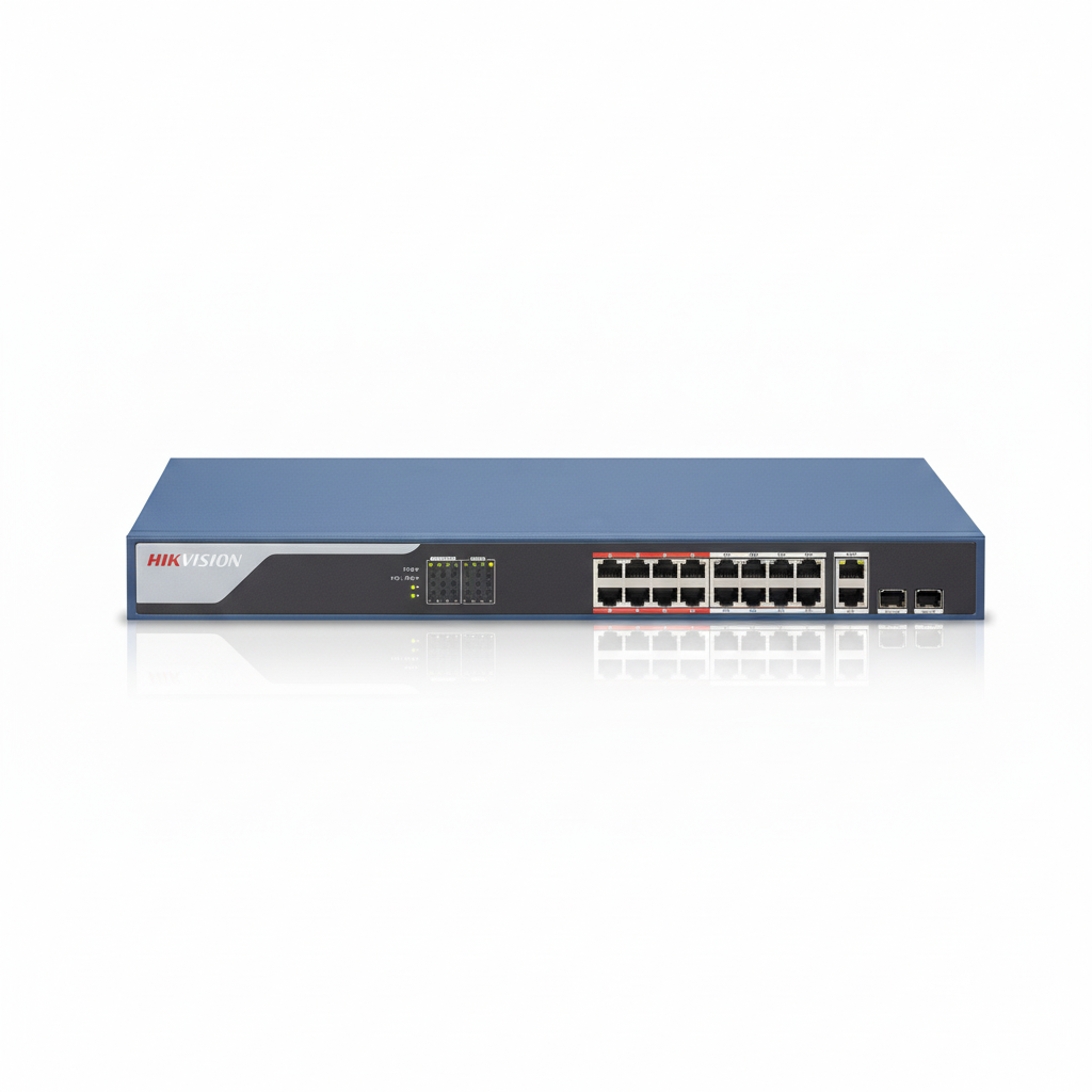 Hikvision DS-3E1318P-EI 16-Port Fast Ethernet Smart PoE Switch UAE | Dubai Abu Dhabi Sharjah Ajman RAK Fujairah UAQ