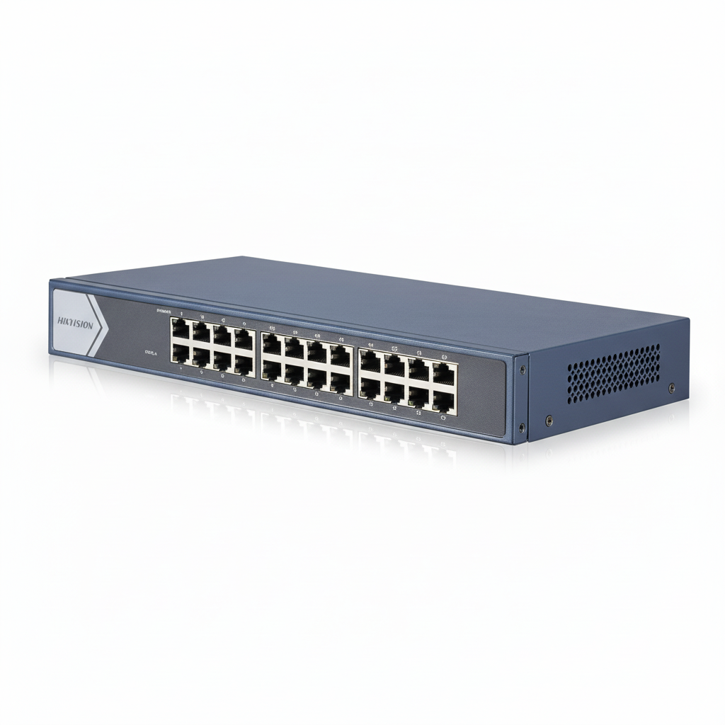 Hikvision DS-3E0524-E-B 24-Port Gigabit Unmanaged Switch UAE | 1000Mbps Network Switch Dubai Abu Dhabi Sharjah Ajman Umm Al Quwain Ras Al Khaimah Fujairah