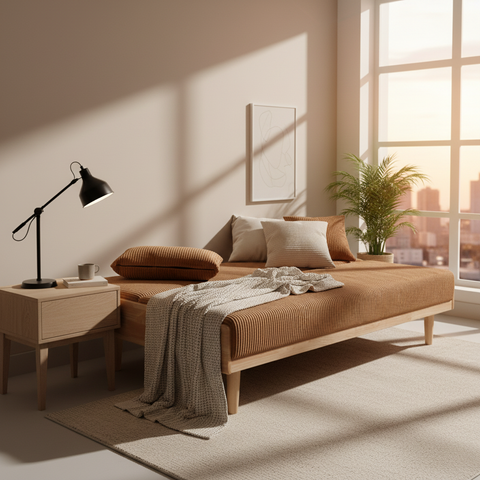 Sofa Cumbed Brown | Convertible Sofa Bed UAE | IH SB-1172