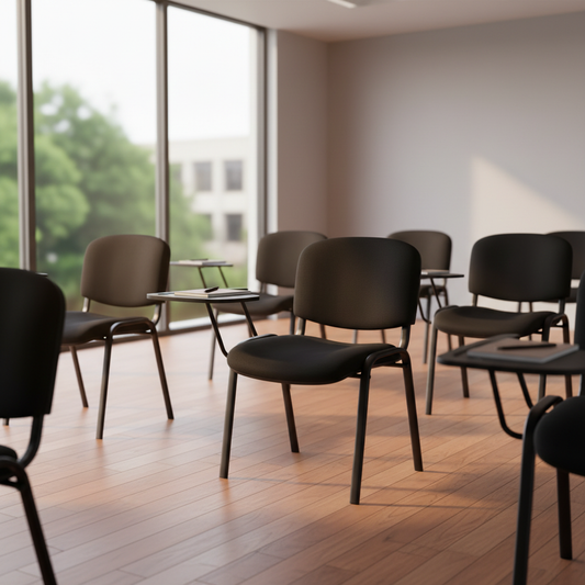 PU Visitor Chair IH 2005V | Grey Office Guest Chair UAE
