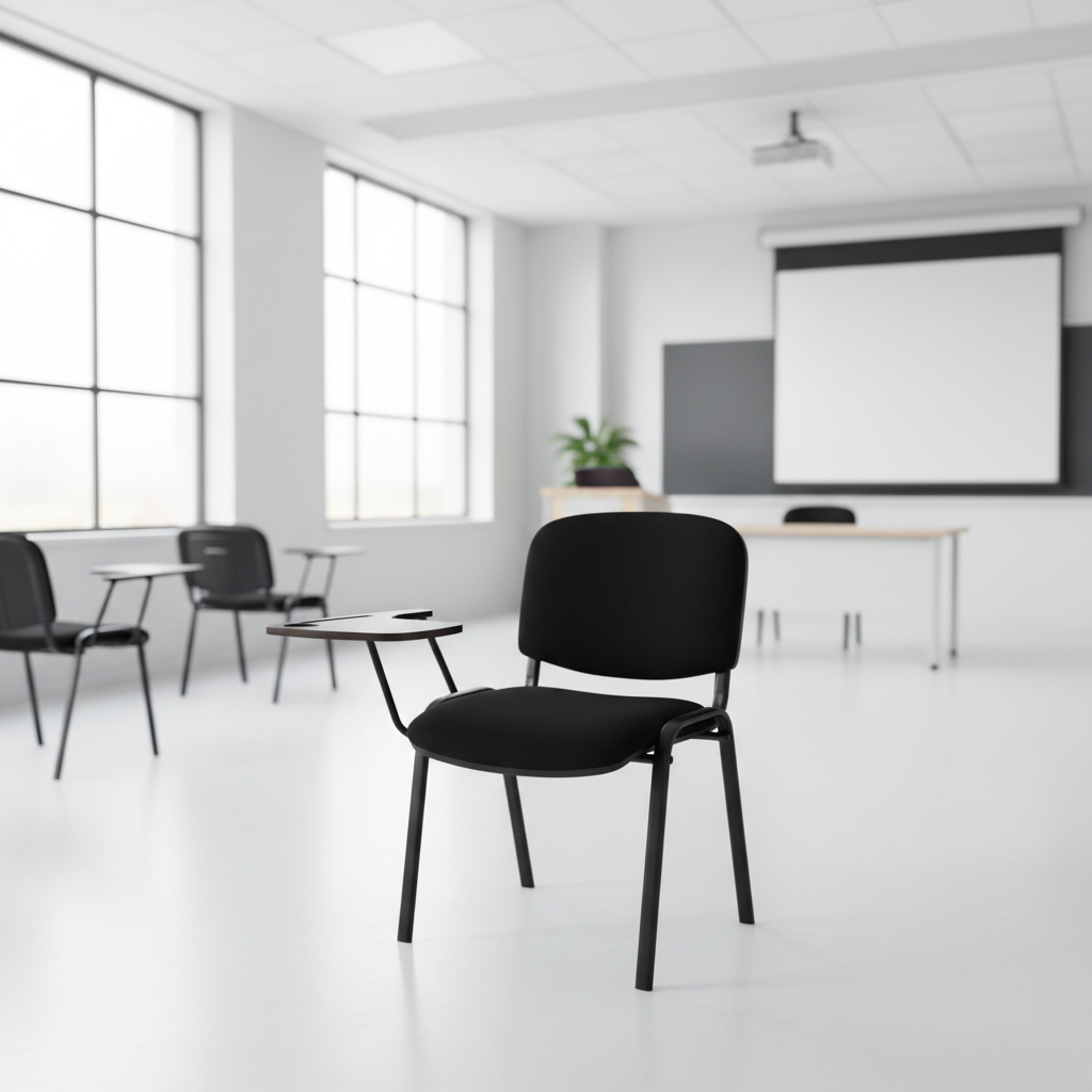 PU Visitor Chair IH 2005V | Grey Office Guest Chair UAE