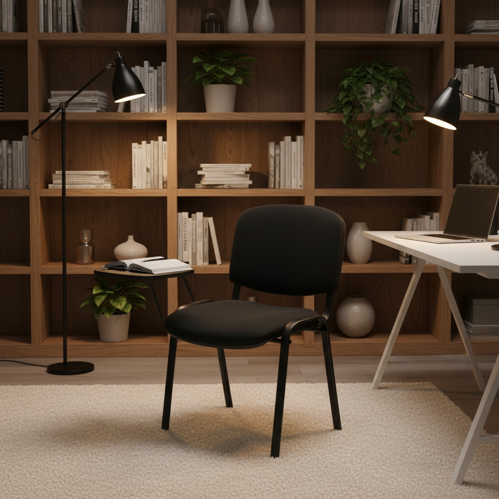 PU Visitor Chair IH 2005V | Grey Office Guest Chair UAE