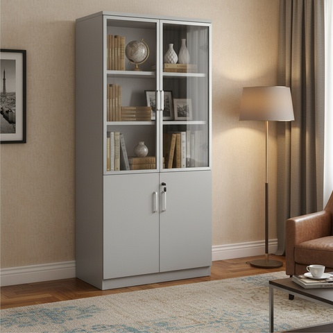 Melamine 2 Door Book Cabinet IH-A2D | Dubai & UAE