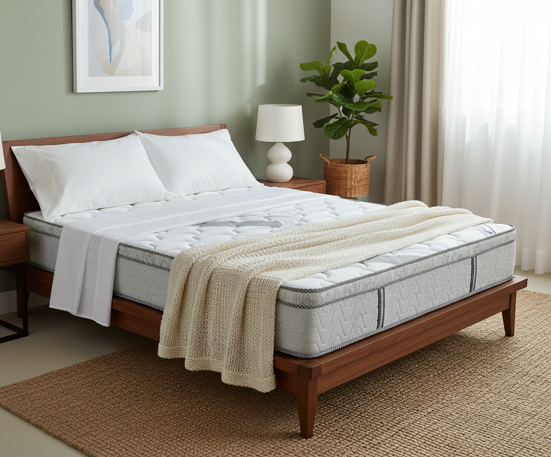 INFINI HOMES Premium Eurotop Visco Memory Foam Mattress - Super King 200x200x30cm