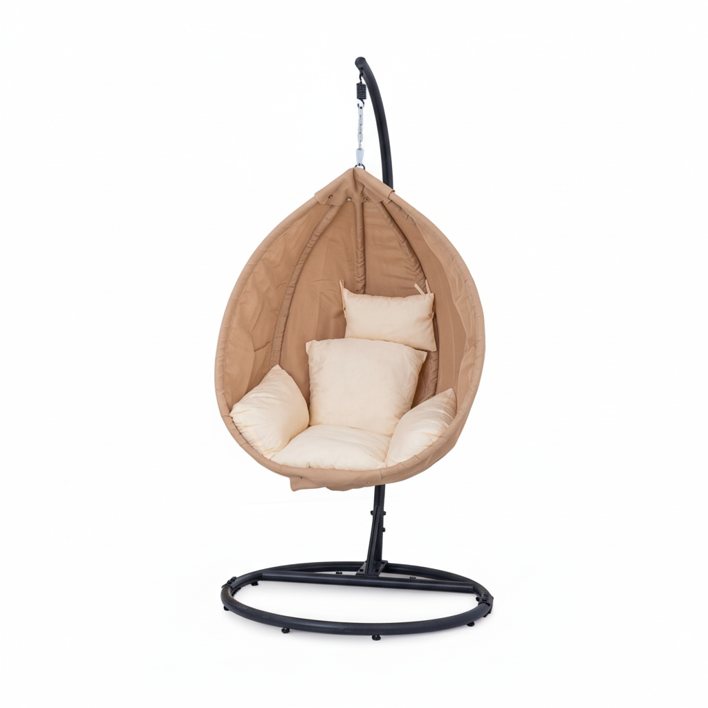 Swing Chair UAE | Premium Beige Outdoor Swing Chair for Home & Office