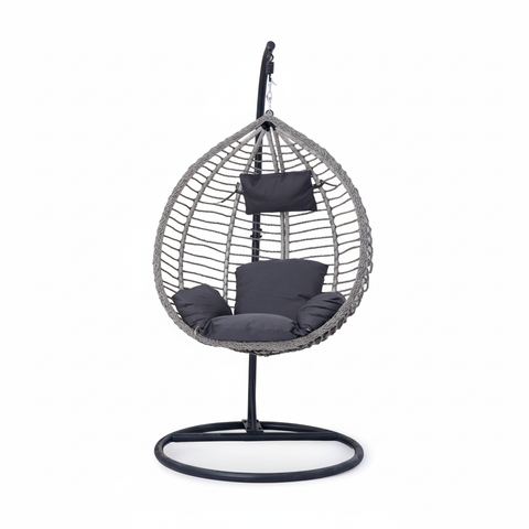 Premium Outdoor Swing Chair UAE | Grey Garden Swing for Dubai, Abu Dhabi & All Emirates