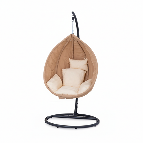 Swing Chair UAE | Premium Beige Outdoor Swing Chair for Home & Office