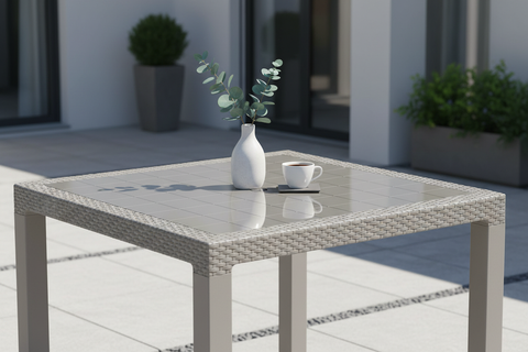 Cedarattan Dining Table Grey - Premium Outdoor Furniture UAE | Dubai Abu Dhabi Sharjah