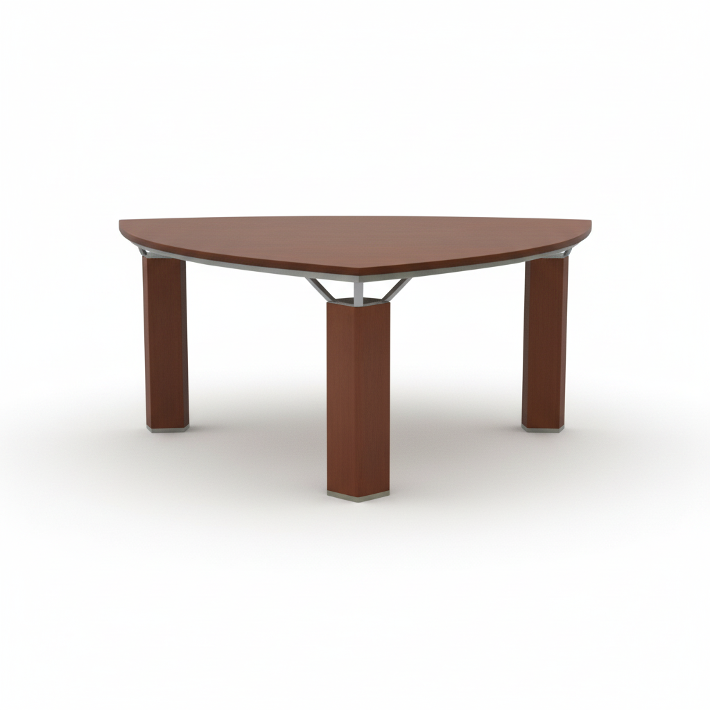Meeting Table Cherry Wood 120x120cm | Premium Office Furniture UAE