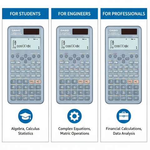 Casio FX-991ES Plus Scientific Calculator - 417 Functions | Non-Programmable Calculator UAE