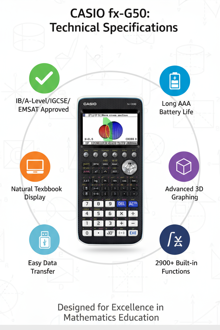 CASIO FX-CG50 Graphic Calculator - Scientific Calculator UAE | Color Display