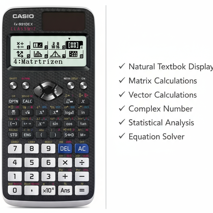 Casio FX-991DEX Scientific Calculator ClassWiz - High Resolution Display for Students & Engineers UAE