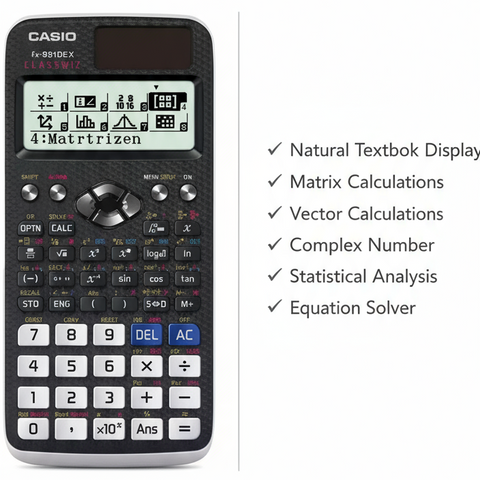 Casio FX-991DEX Scientific Calculator ClassWiz - High Resolution Display for Students & Engineers UAE
