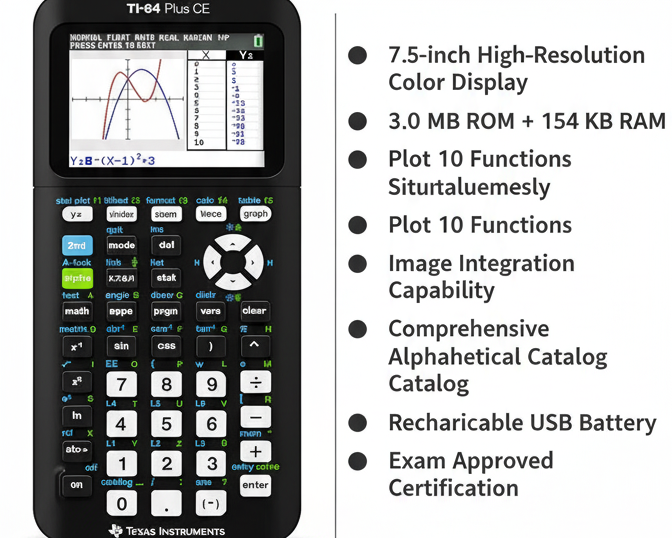 TI-84 Plus CE Graphing Calculator - Scientific Calculator for Students UAE | Texas Instruments