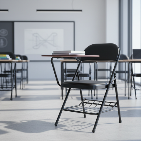 Training Chair with Writing Tablet - Folding Study Chair for Office & Classroom UAE | IH FX106
