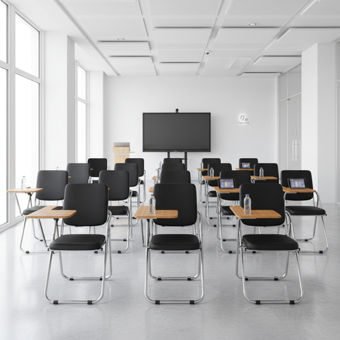 Folding Writing Chair with Desk - Ergonomic Study Chair UAE | INFINI HOMES